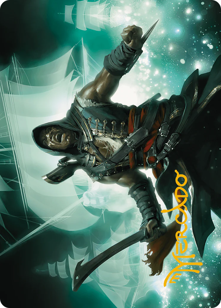 Adewale, Breaker of Chains Art Card (Gold-Stamped Signature) (ASACR-014) - Assassin's Creed Art Series (Borderless) - Image 4