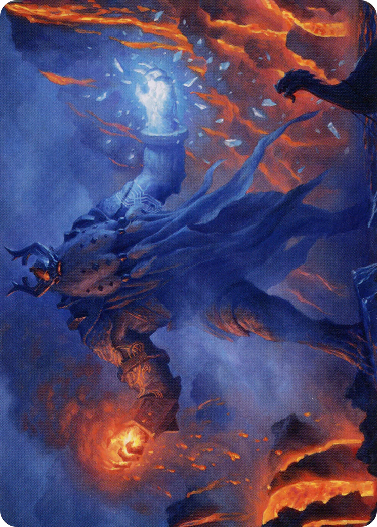Aegar, the Freezing Flame Art Card (ASKHM-055) - Art Series: Kaldheim (Borderless) - Image 5
