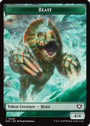 Beast (0006) // Pest Double-Sided Token [Edge of Eternities Commander Tokens] - Image 5