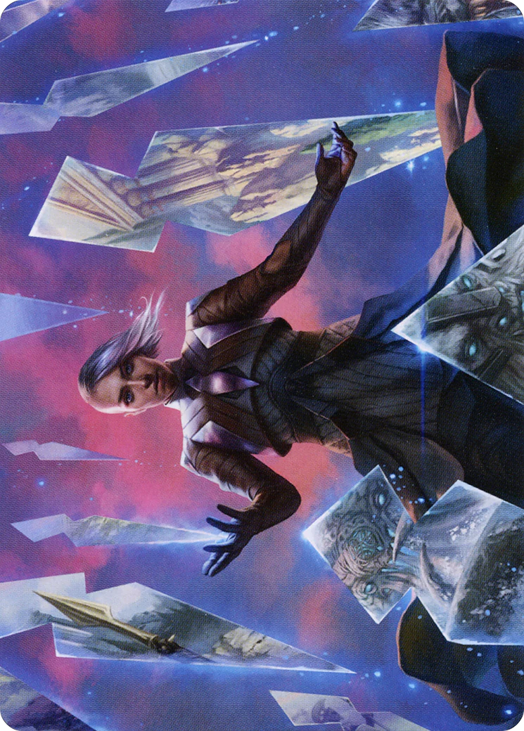 Behold the Multiverse // Behold the Multiverse (ASKHM-010) - Art Series: Kaldheim (Borderless) Foil - Image 3