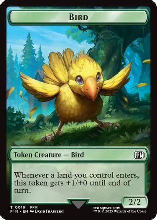 Bird (0016) // Wizard (0014) Double-Sided Token [FINAL FANTASY Tokens] - Image 4