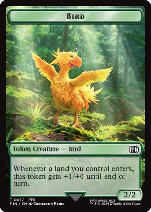 Bird (0017) // Wizard (0015) Double-Sided Token [FINAL FANTASY Tokens] - Image 3
