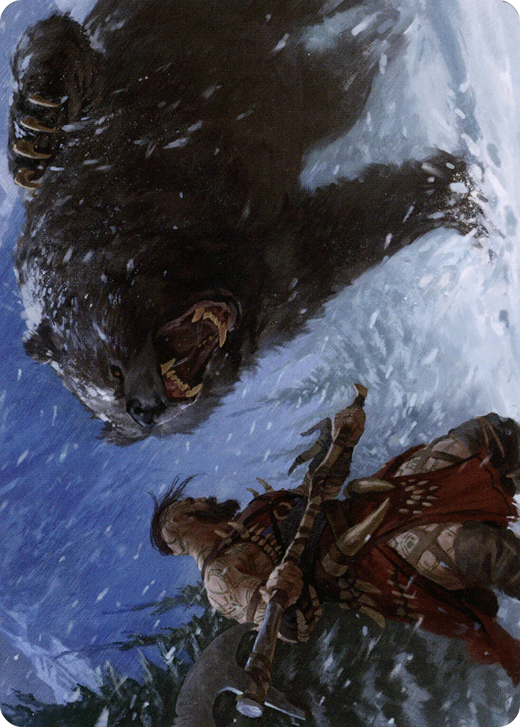 Blizzard Brawl Art Card (ASKHM-041) - Art Series: Kaldheim (Borderless) - Image 3