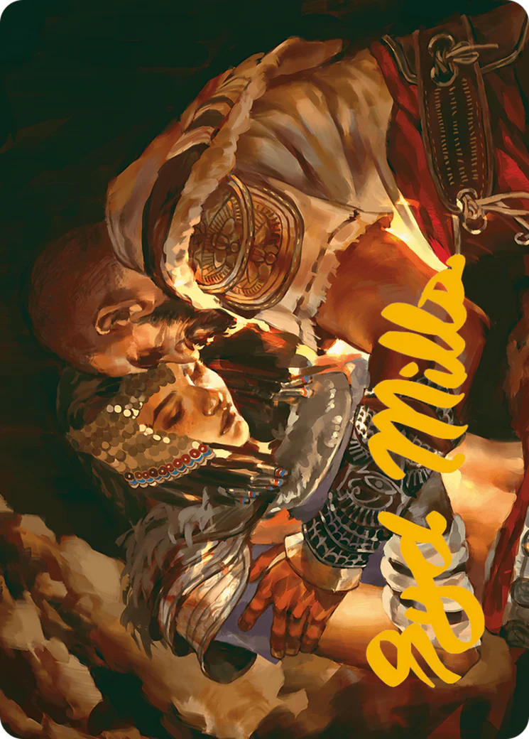 Cathartic Reunion Art Card (Gold-Stamped Signature) (ASACR-011) - Assassin's Creed Art Series (Borderless) - Image 4