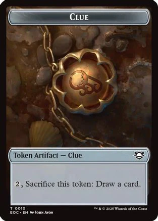 Clue // Beast (0005) Double-Sided Token [Edge of Eternities Commander Tokens] - Image 3