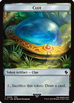 Clue // Treasure Double-Sided Token [FINAL FANTASY Commander Tokens] - Image 4