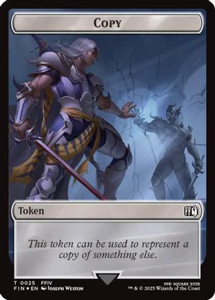 Copy (0025) // Moogle (0034) Double-Sided Token (Surge Foil) [FINAL FANTASY Tokens] - Image 3
