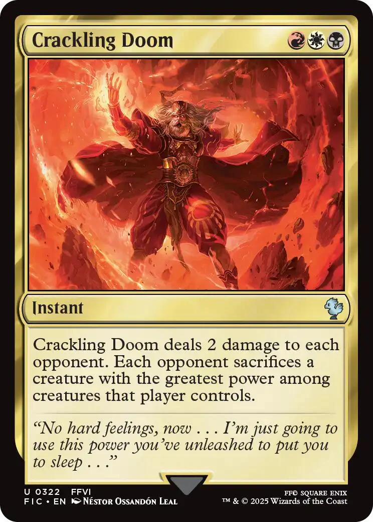 Crackling Doom (Surge Foil) [FINAL FANTASY Commander] - Image 2