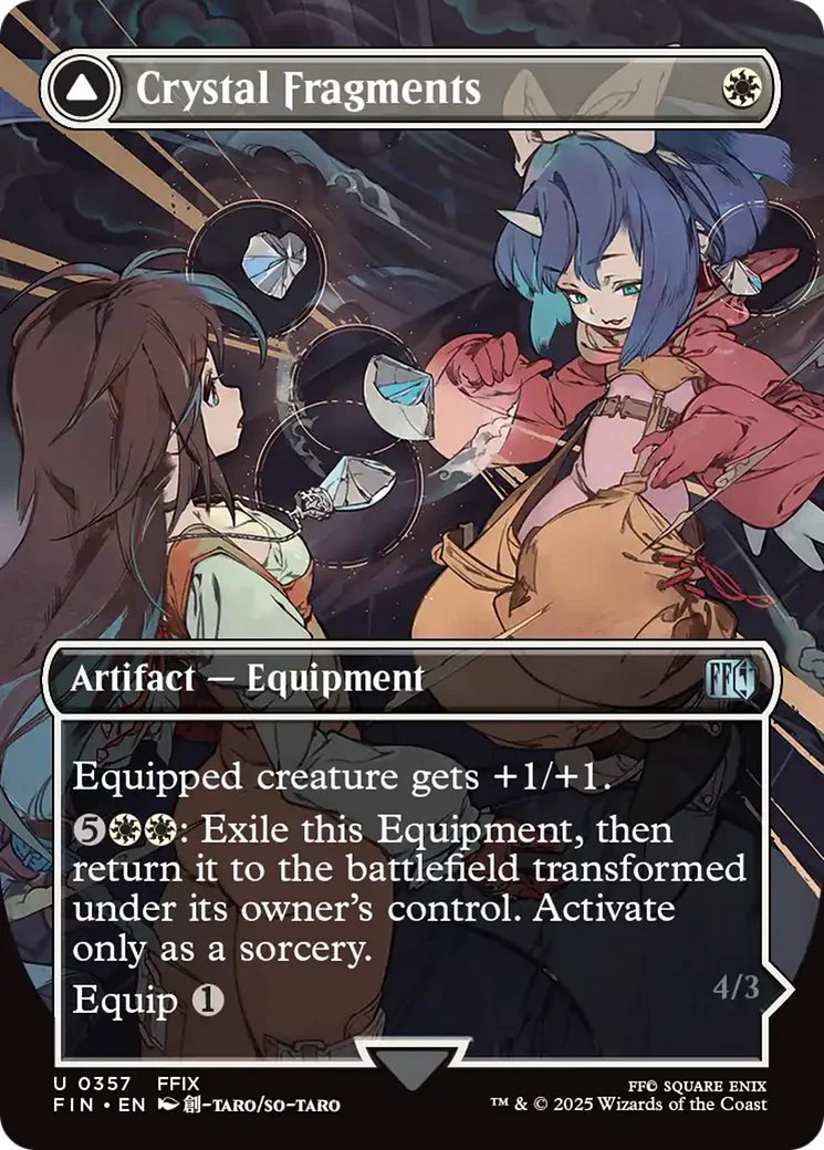 Crystal Fragments // Summon: Alexander (FIN-357) - FINAL FANTASY: (enchantment) (Borderless) - Image 3