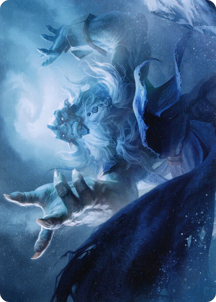 Cyclone Summoner // Cyclone Summoner (ASKHM-013) - Art Series: Kaldheim (Borderless) Foil - Image 3