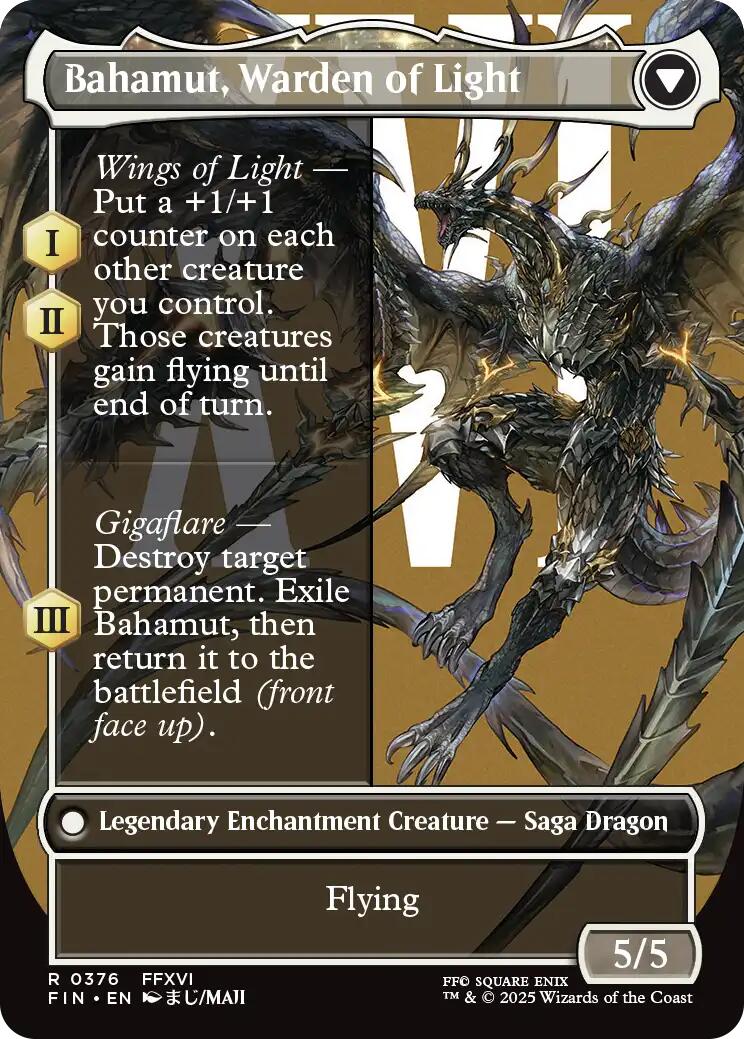 Dion, Bahamut's Dominant // Bahamut, Warden of Light (Borderless) [FINAL FANTASY] - Image 2