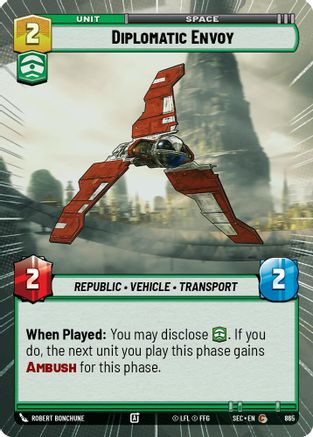 Diplomatic Envoy (Hyperspace Foil) (865) - Secrets of Power Foil