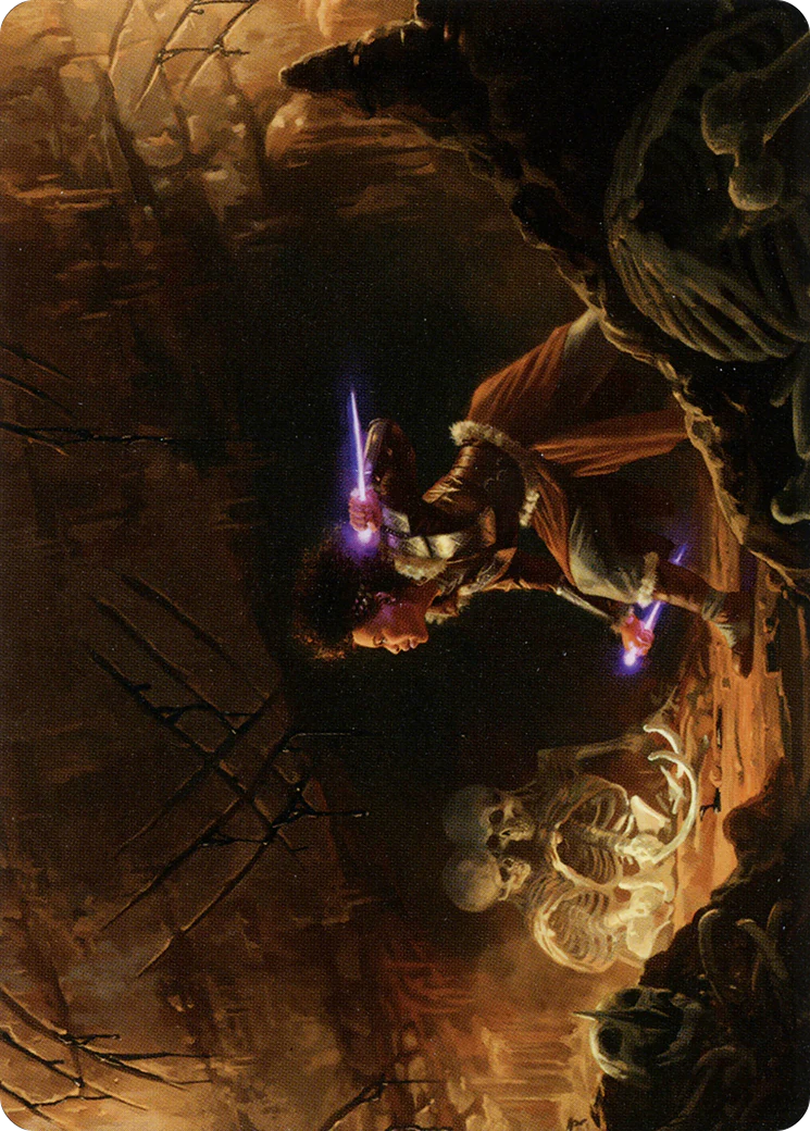 Dogged Pursuit Art Card (ASKHM-021) - Art Series: Kaldheim (Borderless) - Image 3