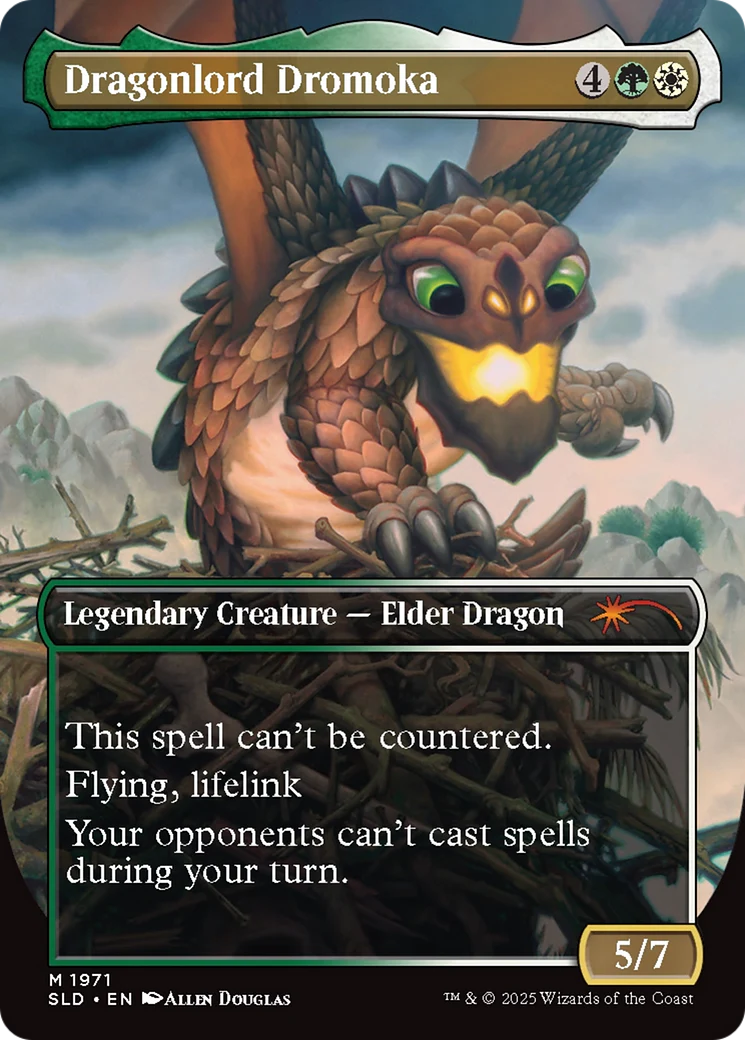 Dragonlord Dromoka // Dragonlord Dromoka (SLD-1971) - Secret Lair Drop (Borderless) Foil - Image 2