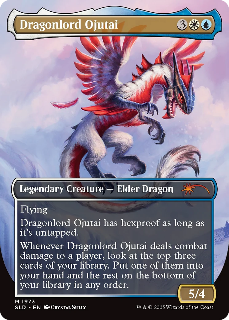 Dragonlord Ojutai // Dragonlord Ojutai (SLD-1973) - Secret Lair Drop (Borderless) Foil - Image 2