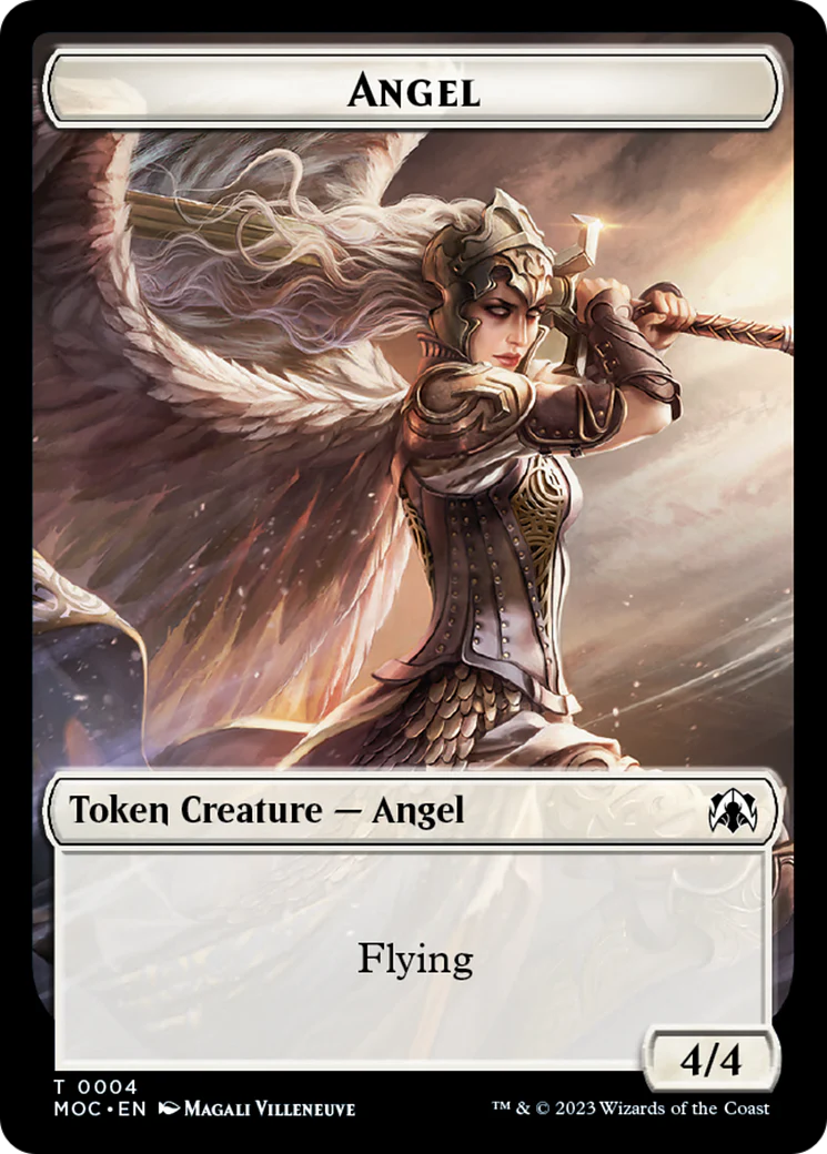 Eldrazi // Angel (4) Double-Sided Token [March of the Machine Commander Tokens] - Image 2