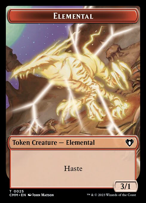 Eldrazi // Elemental (0025) Double-Sided Token [Commander Masters Tokens] - Image 2