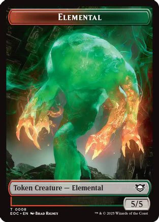 Elemental (0008) // Gnome Double-Sided Token [Edge of Eternities Commander Tokens] - Image 3