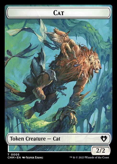 Elemental (0024) // Cat (0005) Double-Sided Token [Commander Masters Tokens] - Image 2
