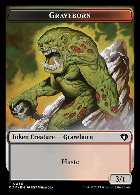 Elemental (0024) // Graveborn Double-Sided Token [Commander Masters Tokens] - Image 2