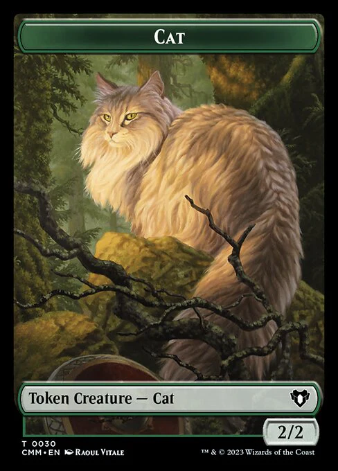 Elemental (0026) // Cat (0030) Double-Sided Token [Commander Masters Tokens] - Image 2