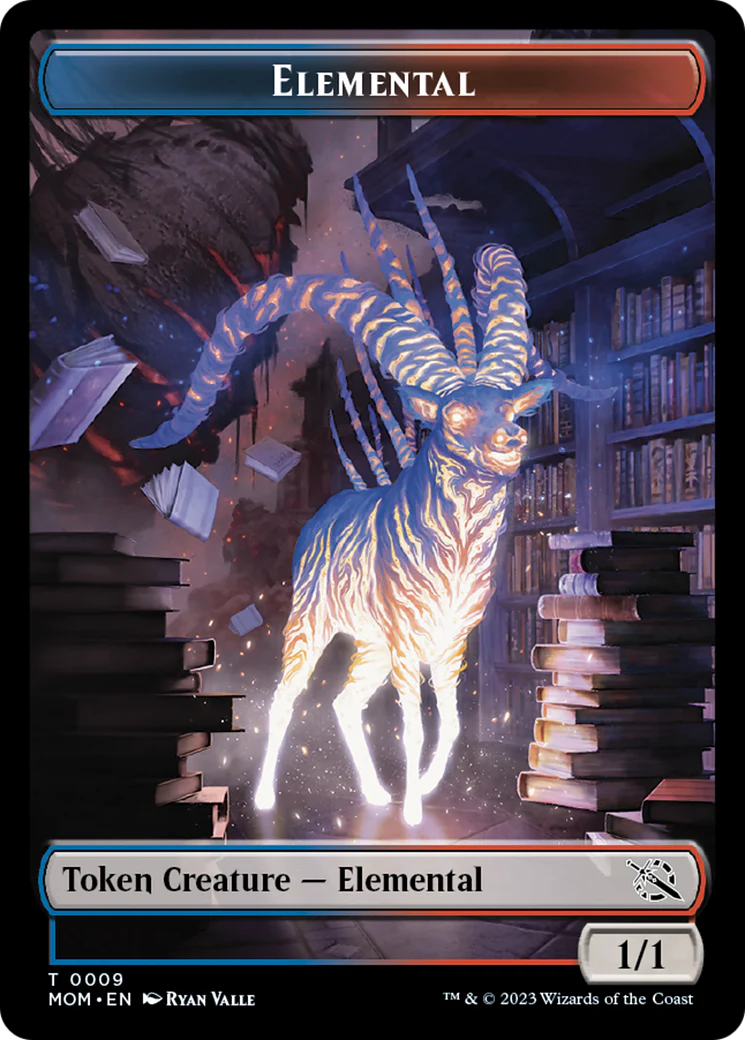 Elemental (22) // Elemental (9) Double-Sided Token [March of the Machine Commander Tokens] - Image 2
