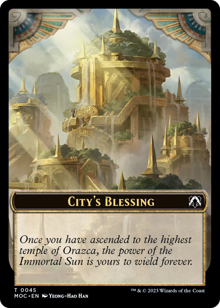 Elephant // City's Blessing Double-Sided Token [March of the Machine Commander Tokens] - Image 2