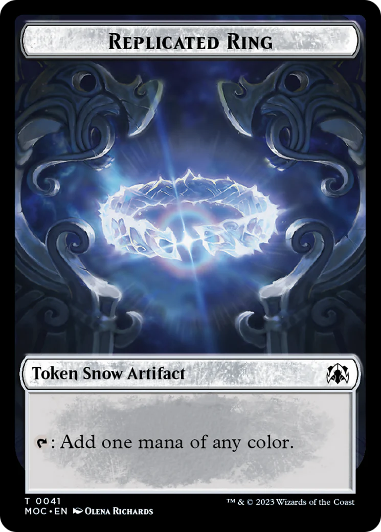 Food // Replicated Ring Double-Sided Token [March of the Machine Commander Tokens] - Image 2