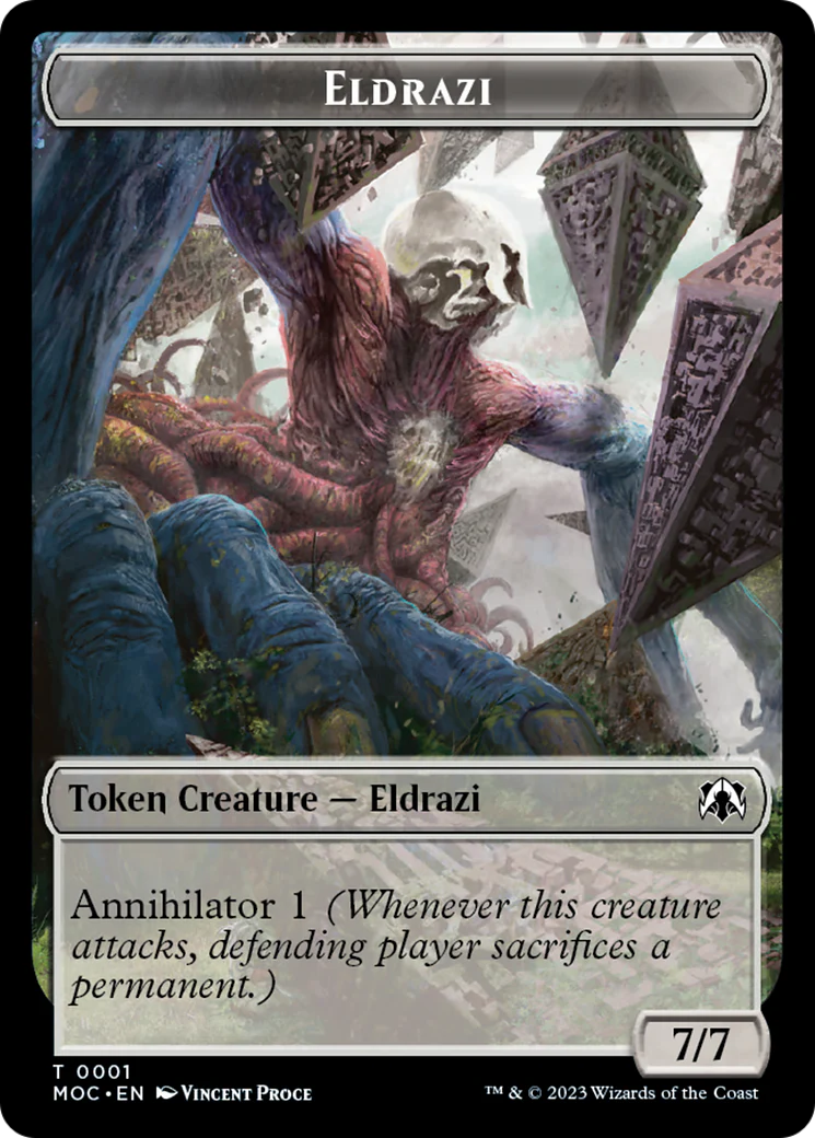 Goblin // Eldrazi Double-Sided Token [March of the Machine Commander Tokens] - Image 2