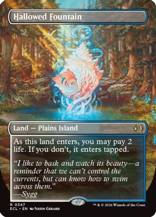 Hallowed Fountain (Borderless) [Lorwyn Eclipsed] - Image 3
