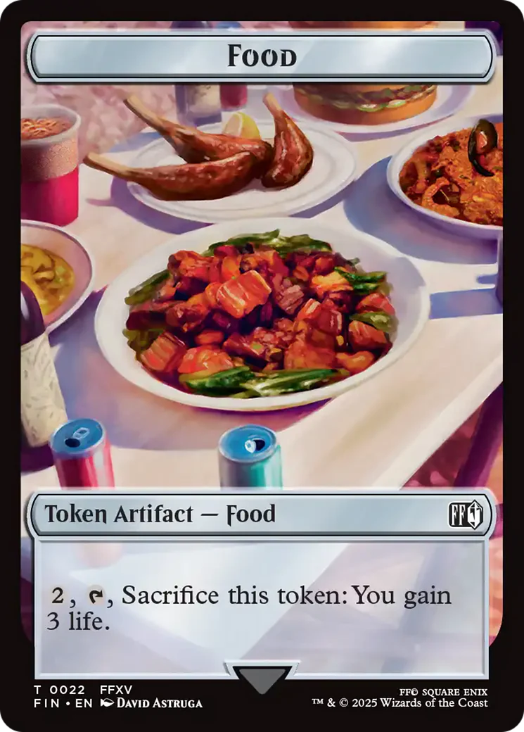 Hero (0005) // Food Double-Sided Token [FINAL FANTASY Tokens] - Image 2