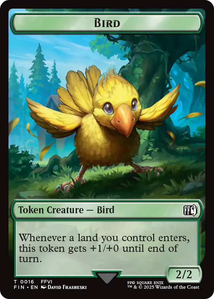 Hero (0007) // Bird (0016) Double-Sided Token [FINAL FANTASY Tokens] - Image 2