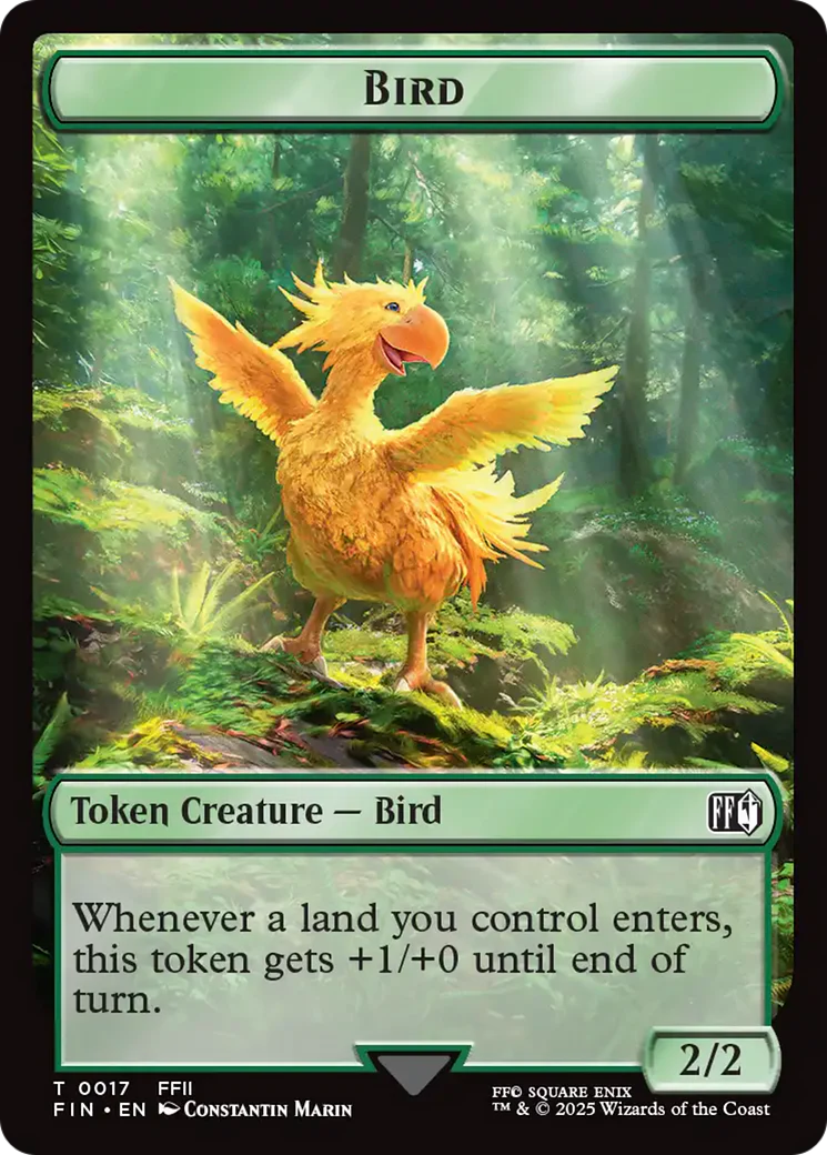 Hero (0008) // Bird (0017) Double-Sided Token [FINAL FANTASY Tokens] - Image 2