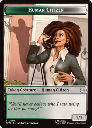 Human Citizen // Treasure Double-Sided Token [Marvel's Spider-Man Tokens] - Image 3