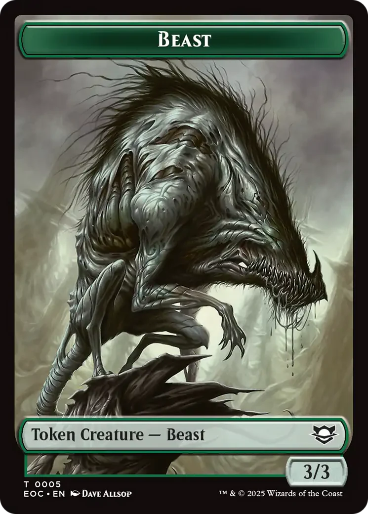 Insect // Beast (0005) Double-Sided Token [Edge of Eternities Commander Tokens] - Image 2