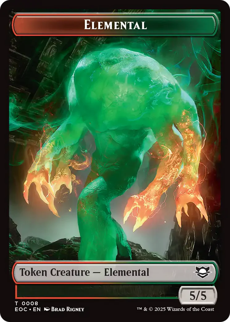 Insect // Elemental (0008) Double-Sided Token [Edge of Eternities Commander Tokens] - Image 2