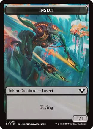 Insect // Golem (0013) Double-Sided Token [Edge of Eternities Commander Tokens] - Image 3