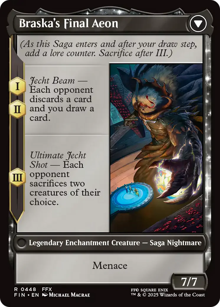 Jecht, Reluctant Guardian // Braska's Final Aeon (FIN-448) - FINAL FANTASY: (enchantment, Extended Art) Foil - Image 2