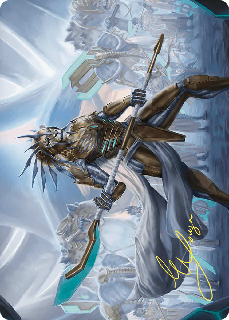 Kemba, Kha Regent Art Card (Gold-Stamped Signature) (ASCMM-002) - Commander Masters Art Series (Borderless) - Image 3