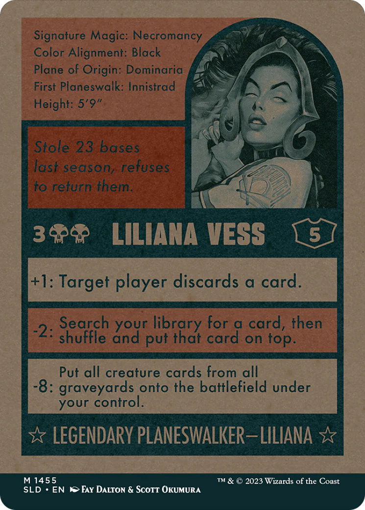 Liliana Vess (1455) (SLD-1455) - Secret Lair Drop: (Full Art) (Borderless) - Image 2