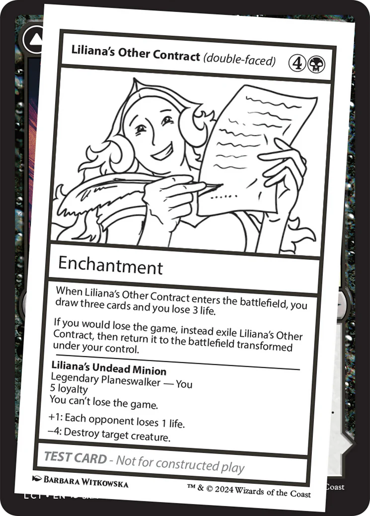 Liliana's Other Contract // Liliana's Undead Minion (MB2PC-548) - Mystery Booster 2 - Image 4