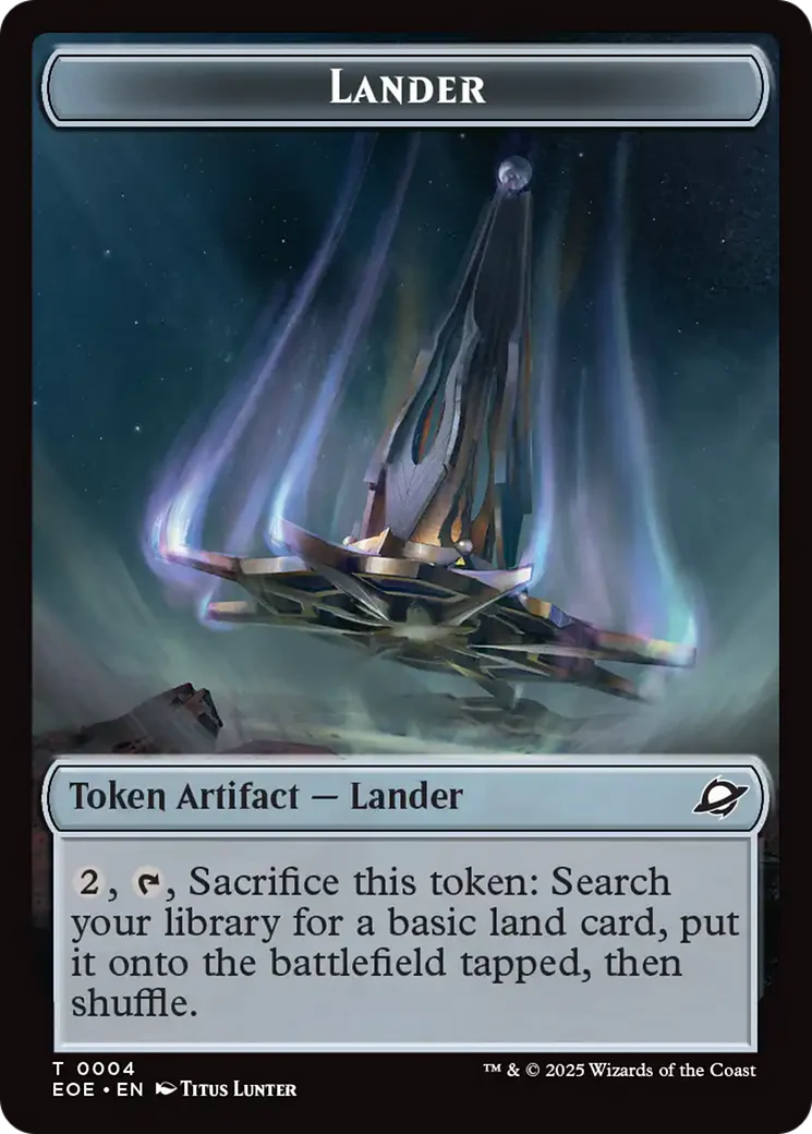 Robot // Lander (0004) Double-Sided Token [Edge of Eternities Tokens] - Image 2