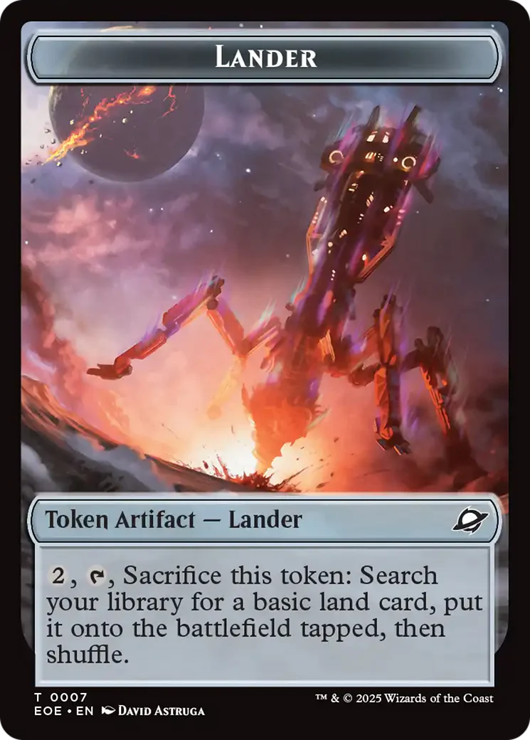 Robot // Lander (0007) Double-Sided Token [Edge of Eternities Tokens] - Image 2