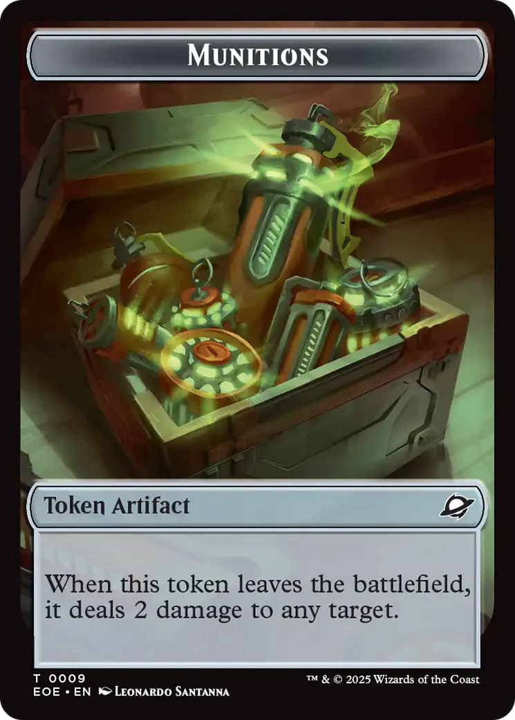 Robot // Munitions Double-Sided Token [Edge of Eternities Tokens] - Image 2