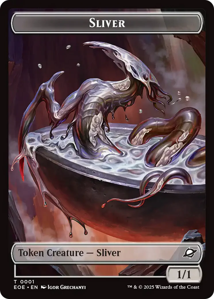 Robot // Sliver Double-Sided Token [Edge of Eternities Tokens] - Image 2