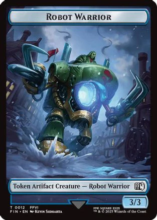 Robot Warrior (0012) // Copy (0001) Double-Sided Token [FINAL FANTASY Tokens] - Image 4