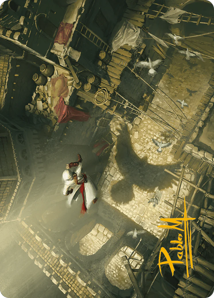 Rooftop Bypass Art Card (Gold-Stamped Signature) (ASACR-020) - Assassin's Creed Art Series (Borderless) - Image 3