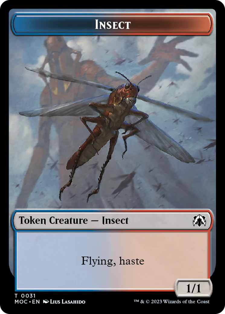 Soldier // Insect Double-Sided Token [March of the Machine Commander Tokens] - Image 2