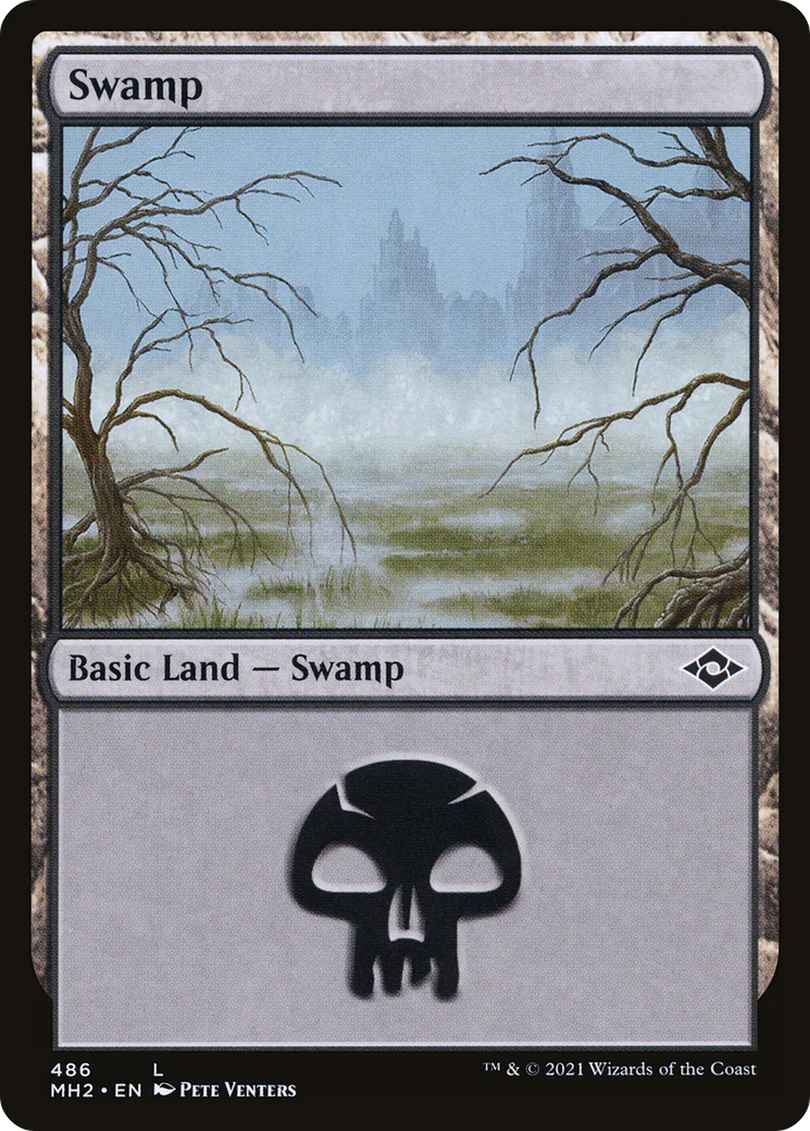Swamp (486) (MH2-486) - Modern Horizons 2 Etched Foil