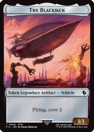 The Blackjack // The Monarch Double-Sided Token (Surge Foil) [FINAL FANTASY Commander Tokens] - Image 4